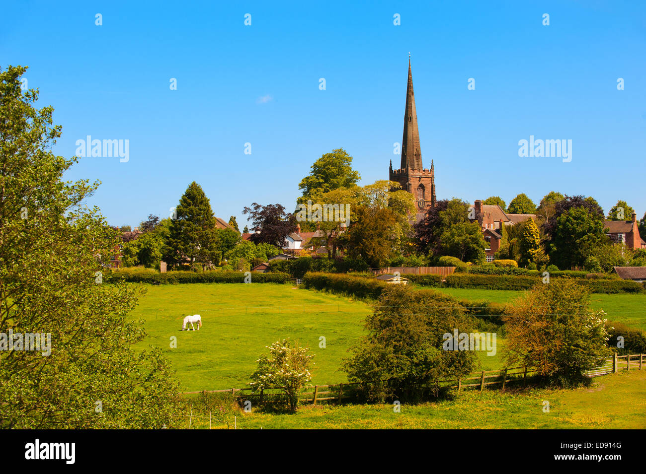 The church of St Mary and St Chad in the village of Brewood