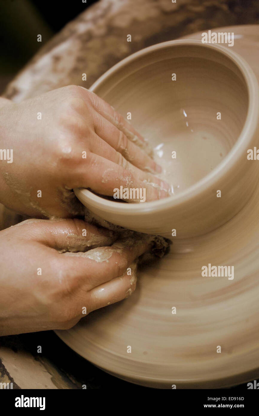 Potters wheel Stock Photo Alamy