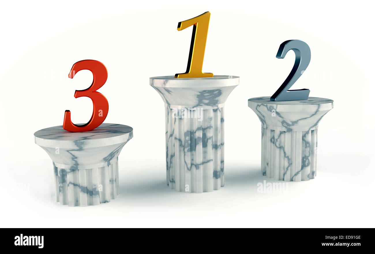 Podium with winner Cut Out Stock Images & Pictures - Alamy