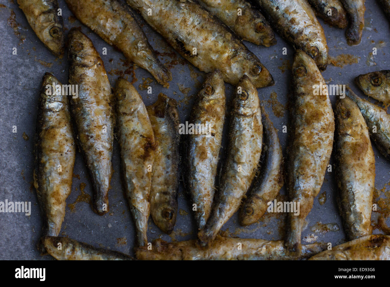 Fried Small Fish Stock Photo - Alamy
