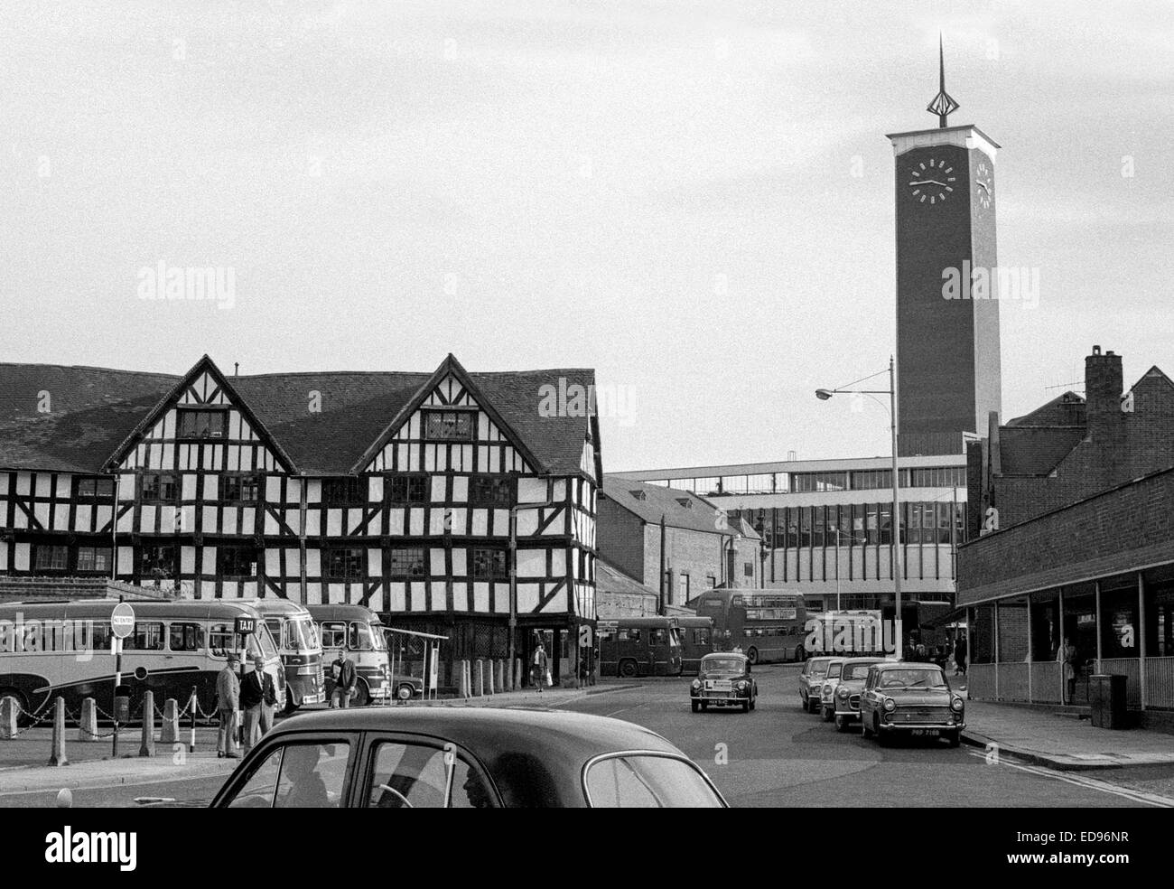 Old market hall shrewsbury Black and White Stock Photos & Images Alamy