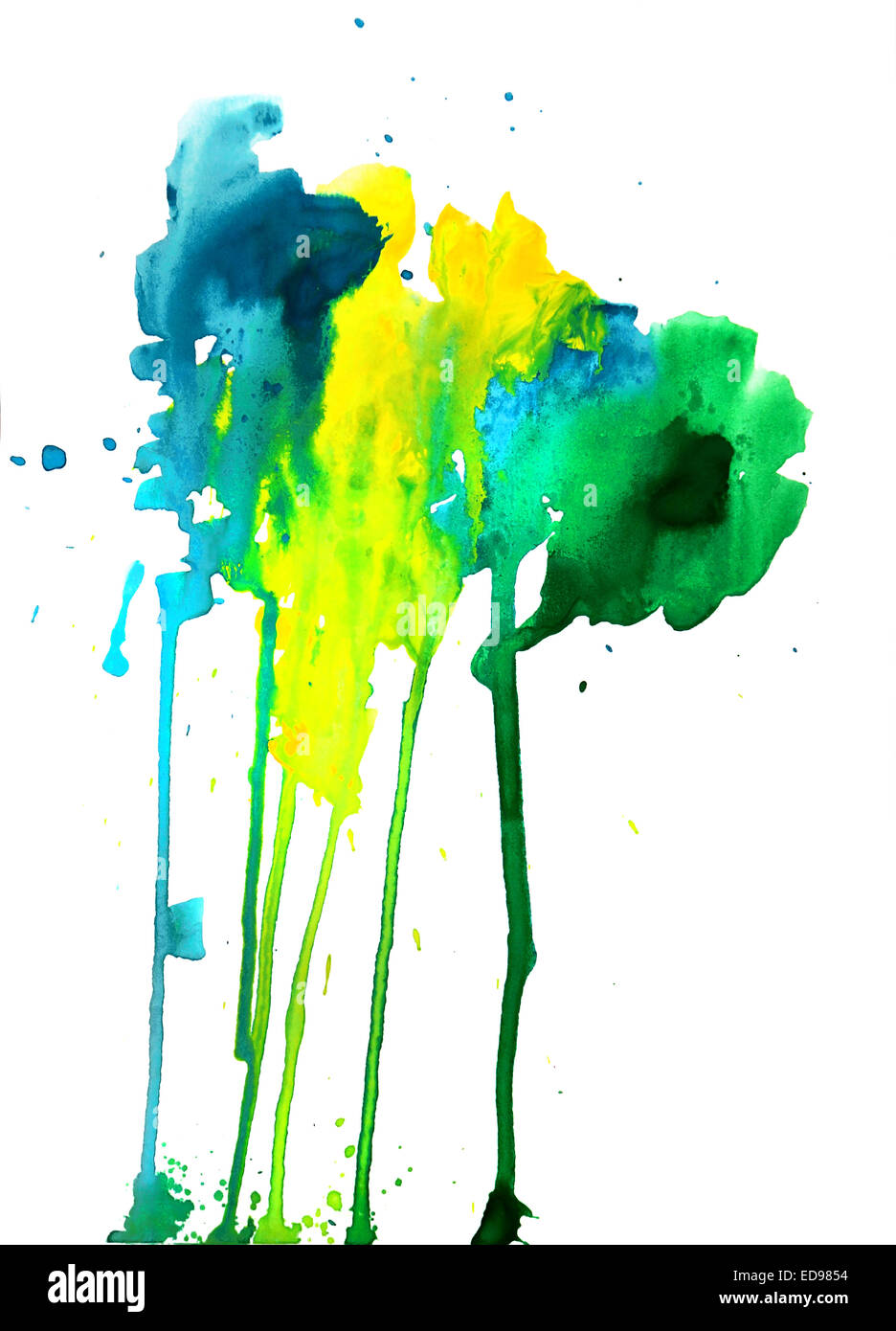 Abstract paint composition Stock Photo