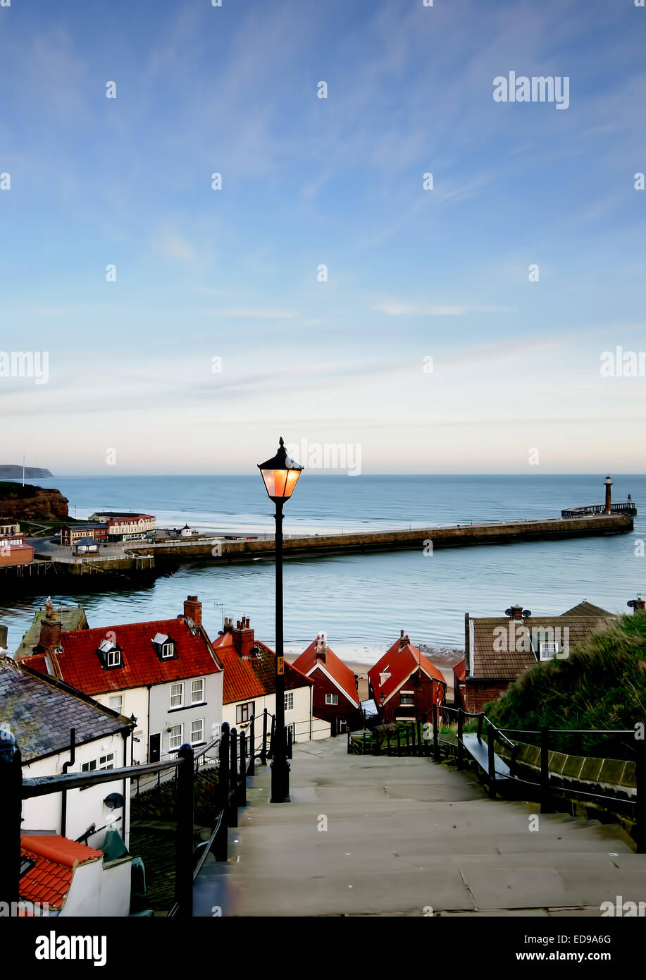 Whitby on the North Yorkshire coast Stock Photo - Alamy