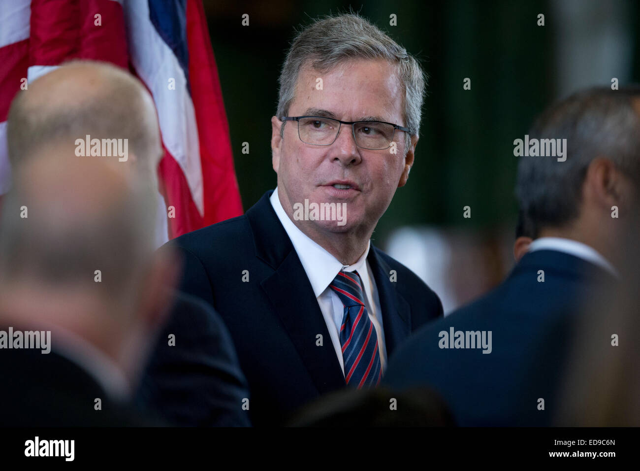 Former Florida Gov. Jeb Bush, who is considering a run for the Republican presidential nomination in 2016. Stock Photo