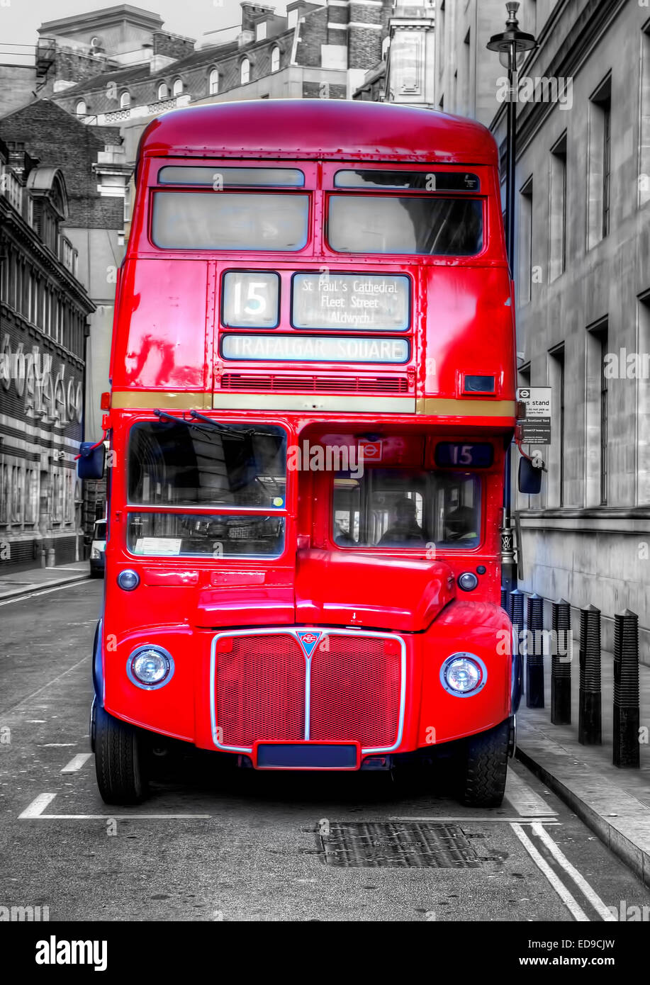 A London Routemaster red bus. This particular one was seen in ...