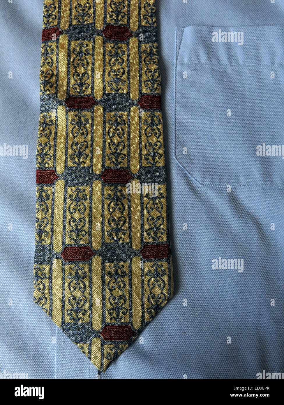 Interesting vintage Tierack Royal Academy style, male neckware in silk Stock Photo