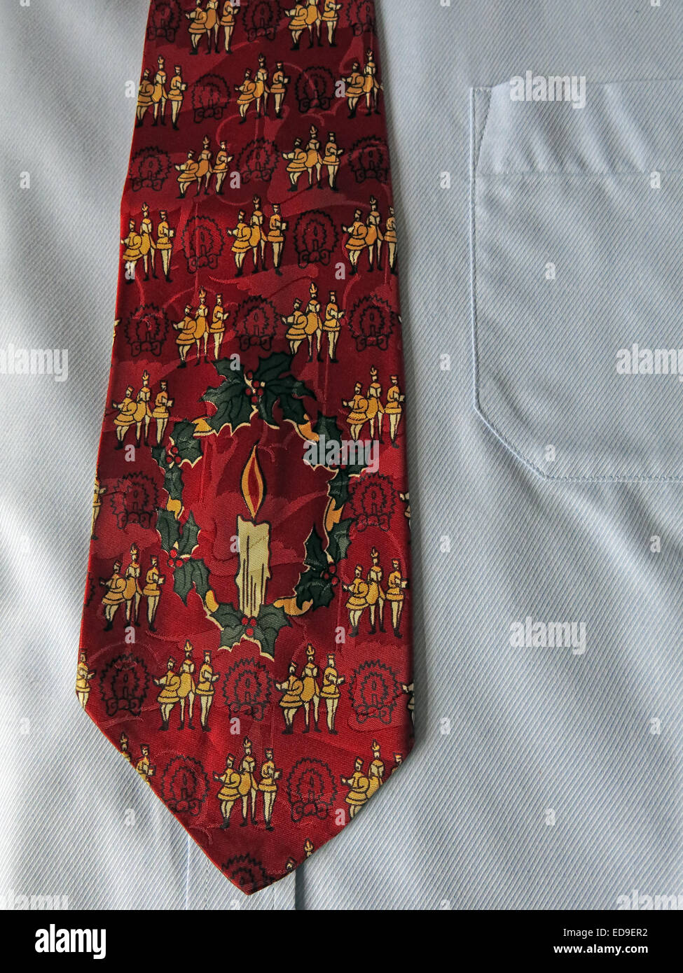 Interesting Yule Tie vintage tie, male neckware in silk Stock Photo