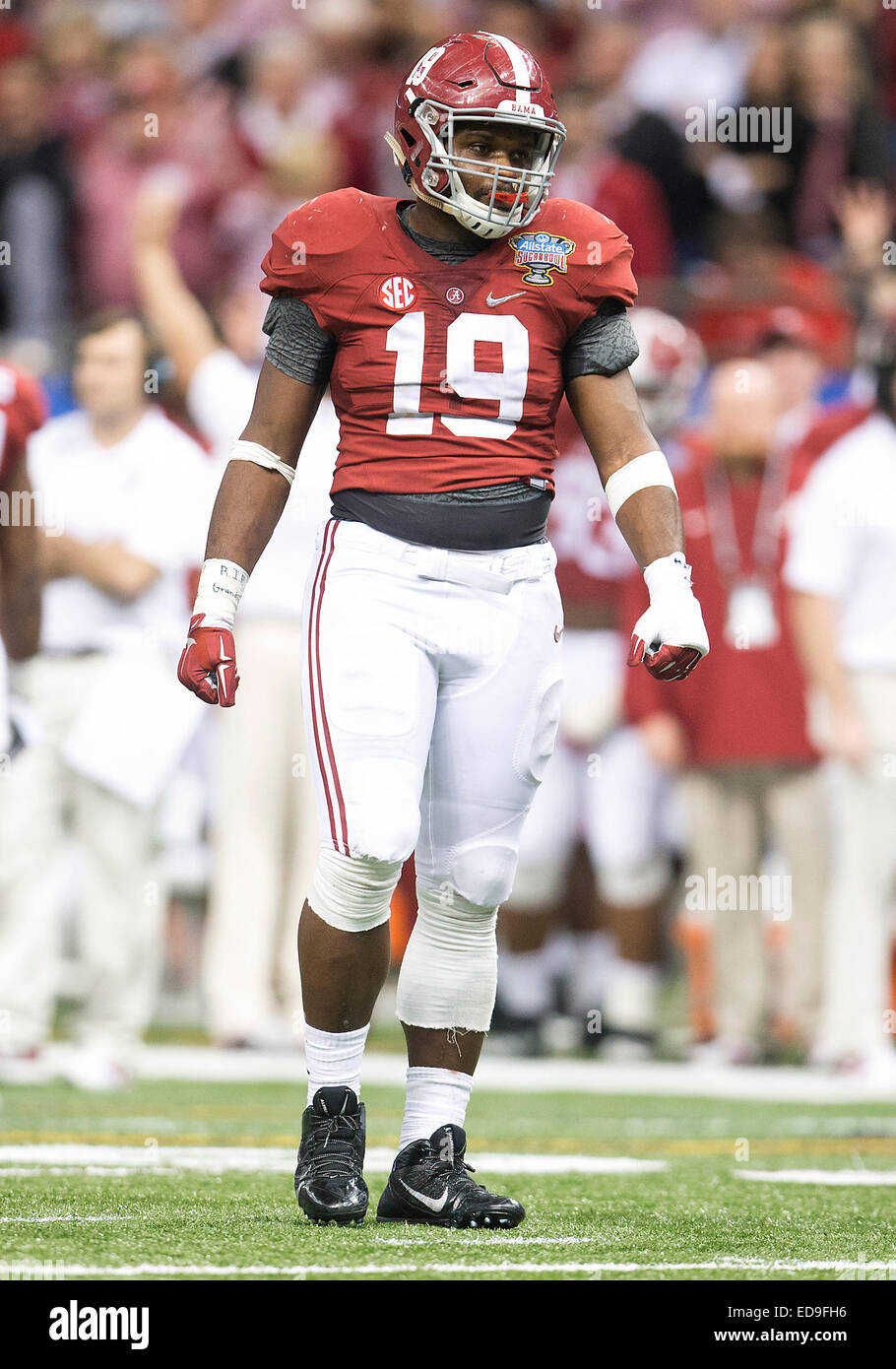 New Orleans, Louisiana, USA. 01st Jan, 2015. Alabama linebacker Reggie