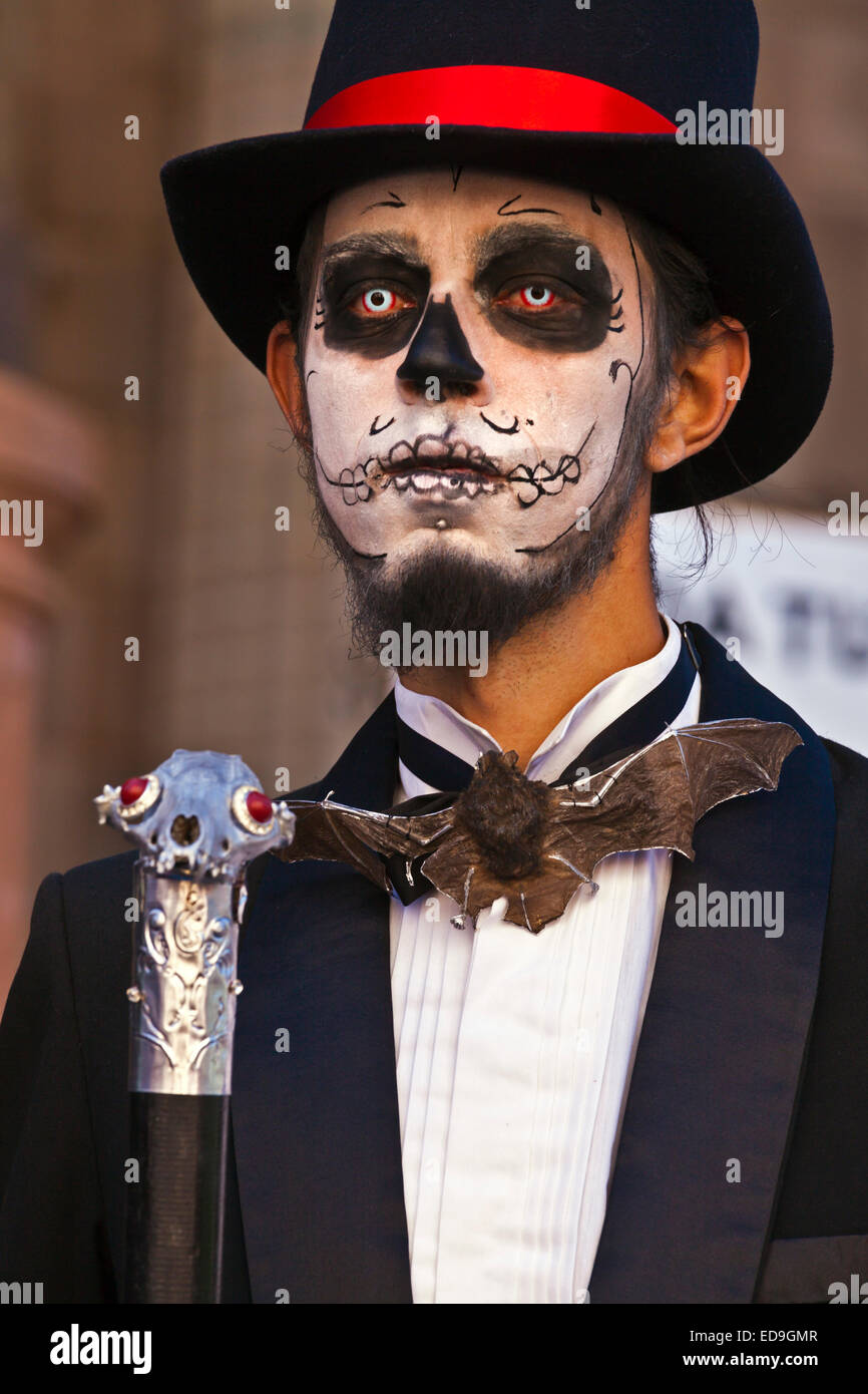 LA CALAVERA CATRINA or Elegant Skull, is the icon of the DAY OF THE DEAD - GUANAJUATO, MEXICO Stock Photo