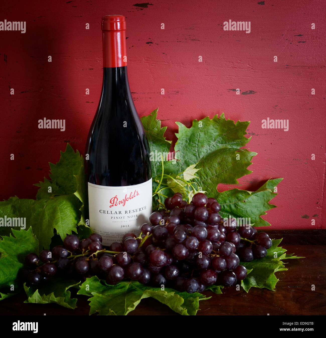 Australian premium export quality wine with bottles of Penfolds special