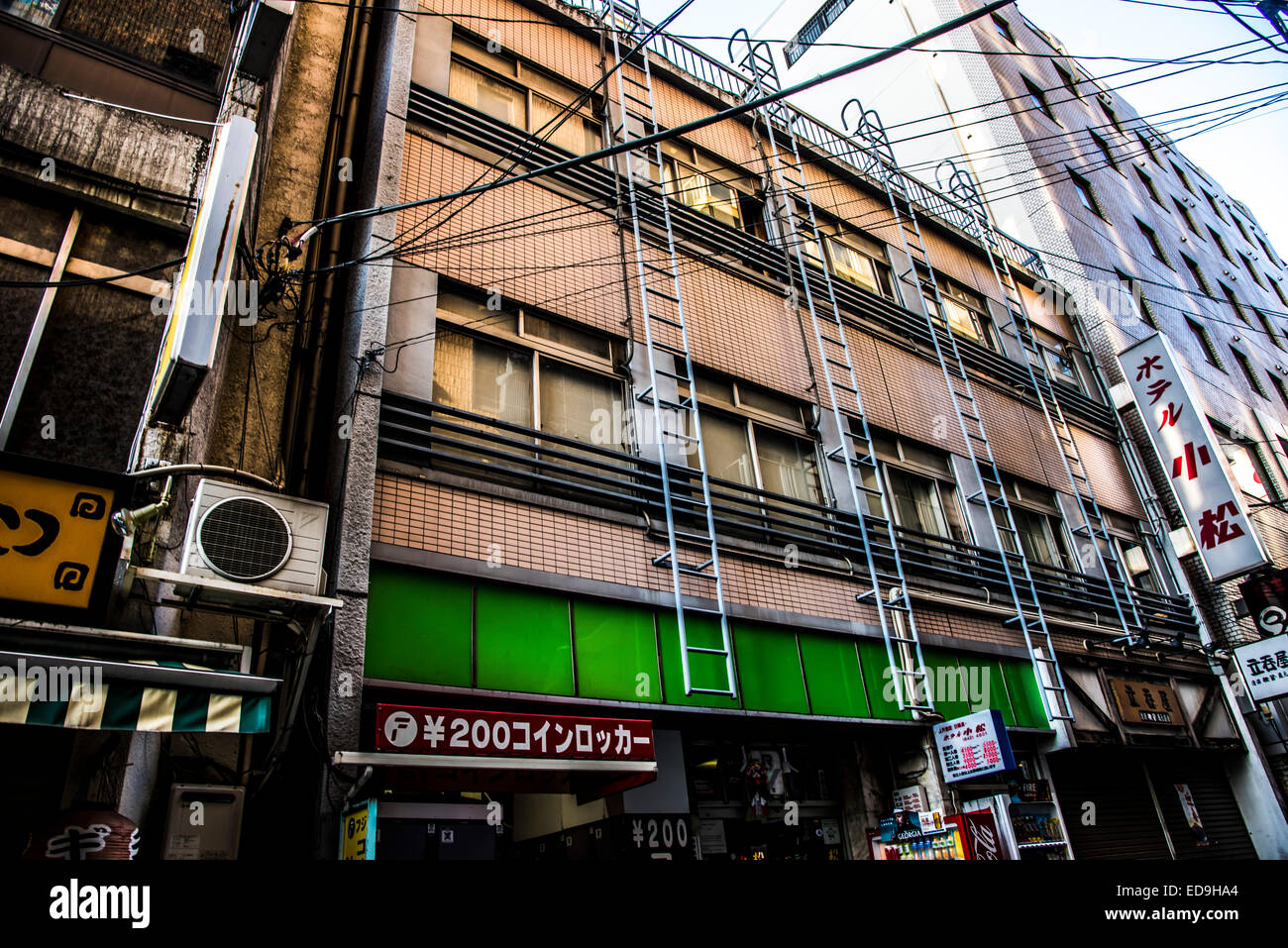Street scene,near Ueno station,Taito-Ku,Tokyo,Japan Stock Photo