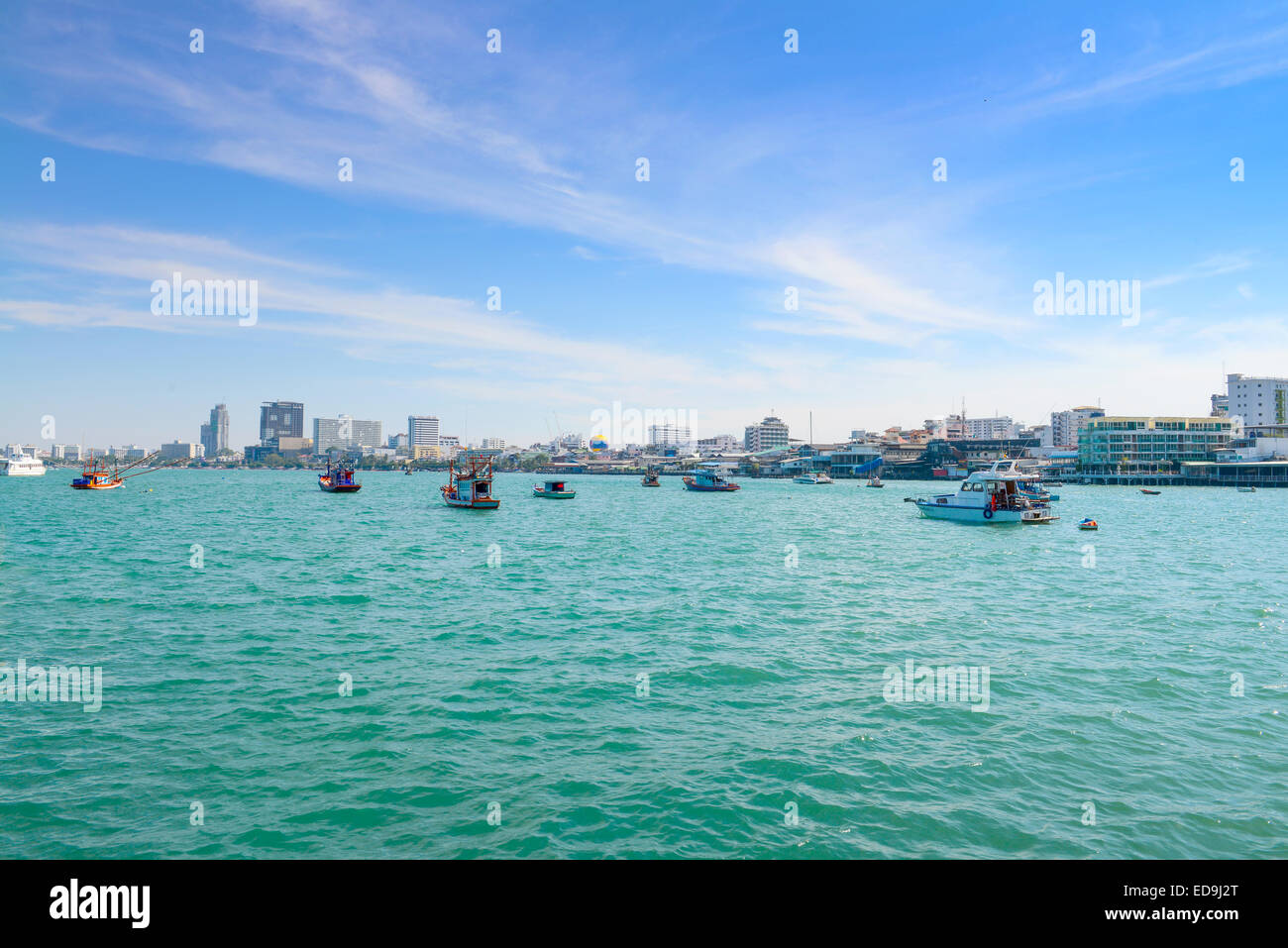PATTAYA, THAILAND DECEMBER 29 Motor boat at Boat park for visitors