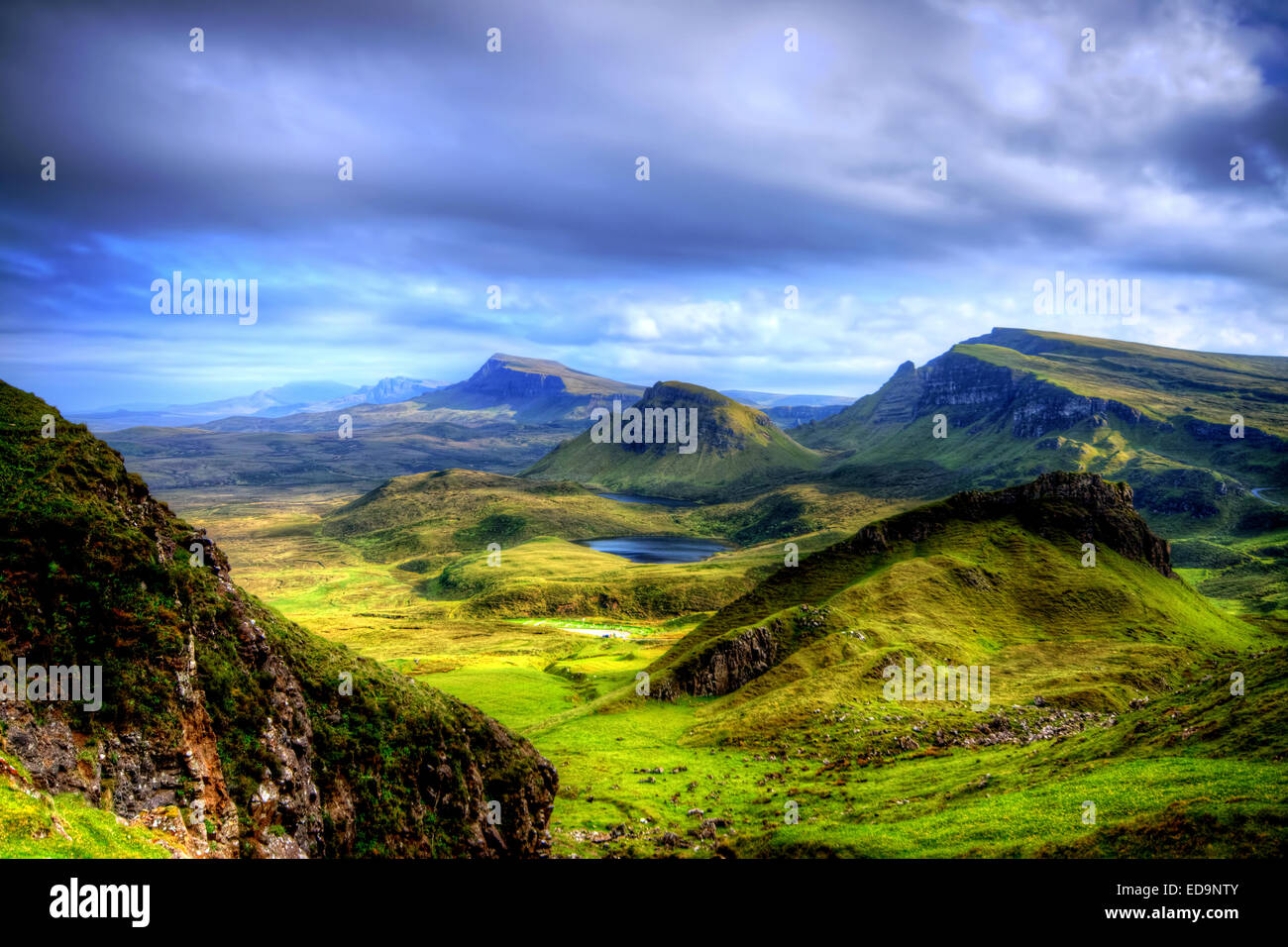 Quiraing, Isle of Skye, Scotland Stock Photo