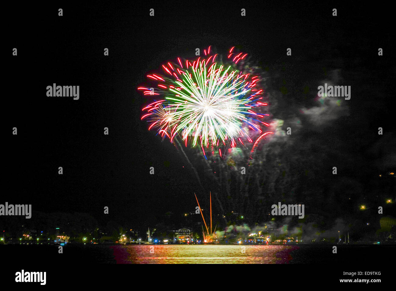feuerwerk am rhein