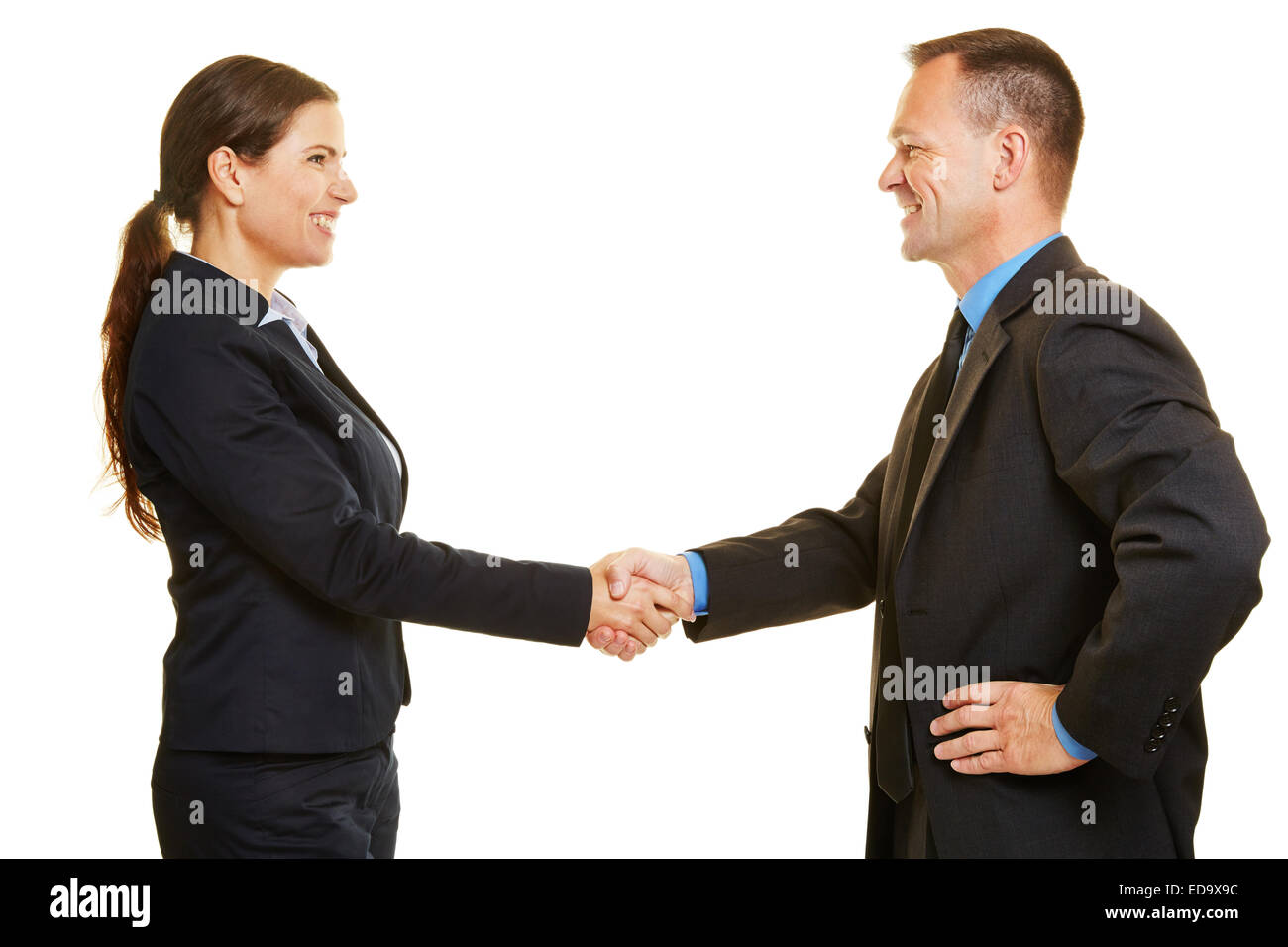 Handshake woman Cut Out Stock Images & Pictures Alamy