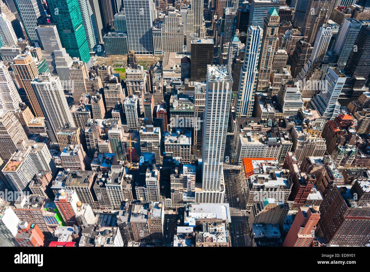 Aerial view of manhattan new york city hi-res stock photography and ...