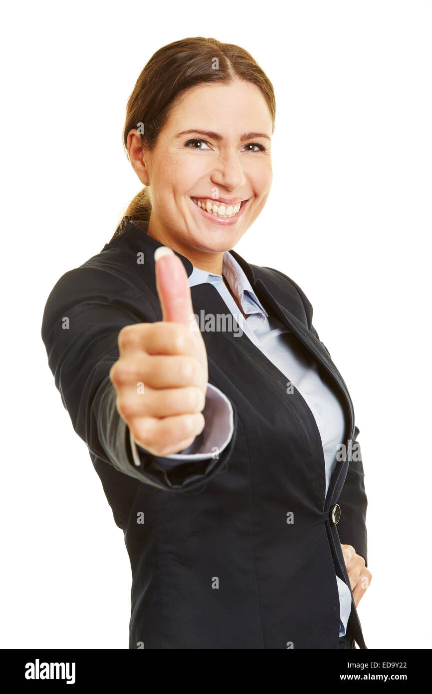 Thumbs up attractive business woman hi-res stock photography and images ...