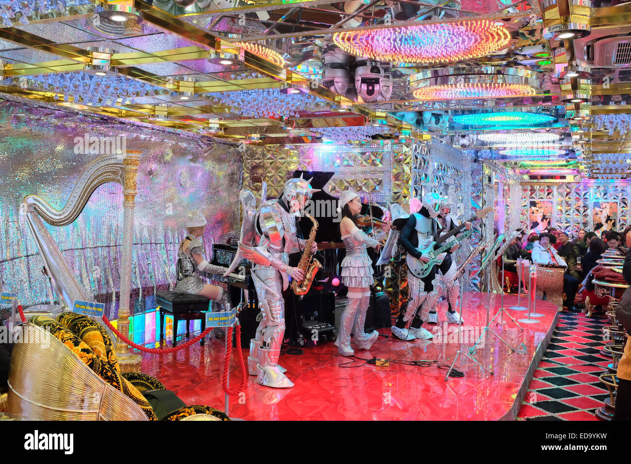 The pre-show of the 'Robot Restaurant' in Shinjuku, Tokyo, Japan Stock Photo - Alamy