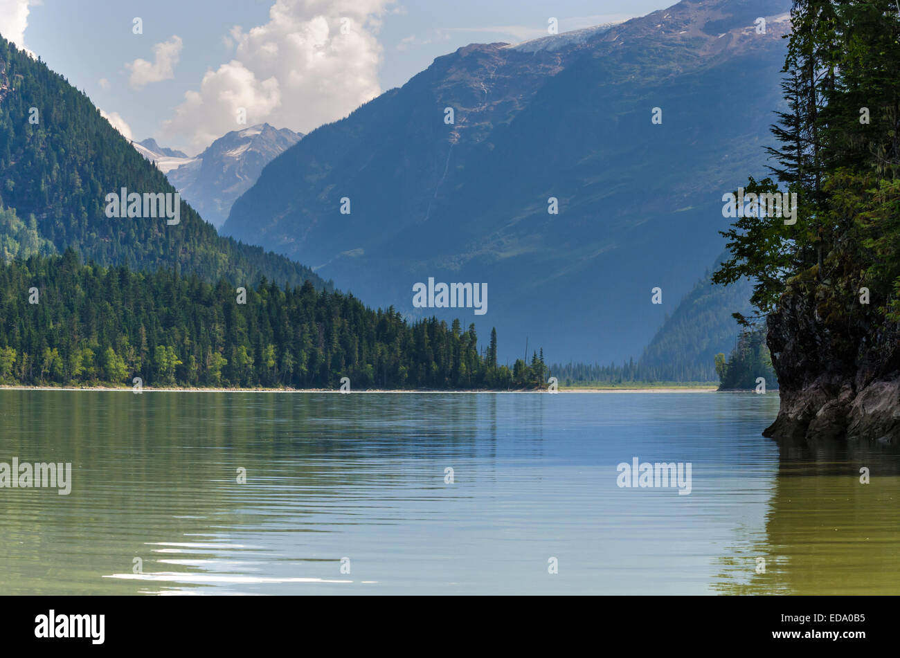 Lake Blue River in Canada Stock Photo