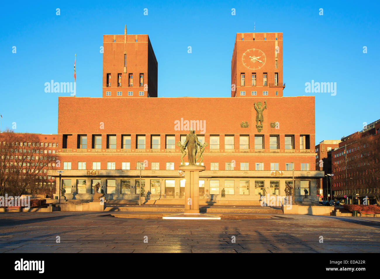 City Hall Radhuset, Oslo, Norway Stock Photo - Alamy