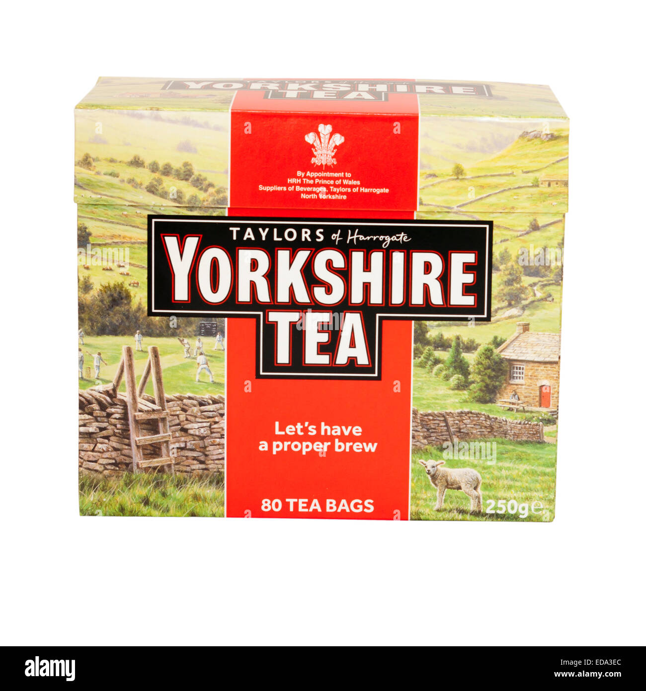 Box Of Taylors Of Harrowgate Yorkshire Tea Tea Bags Stock Photo Alamy