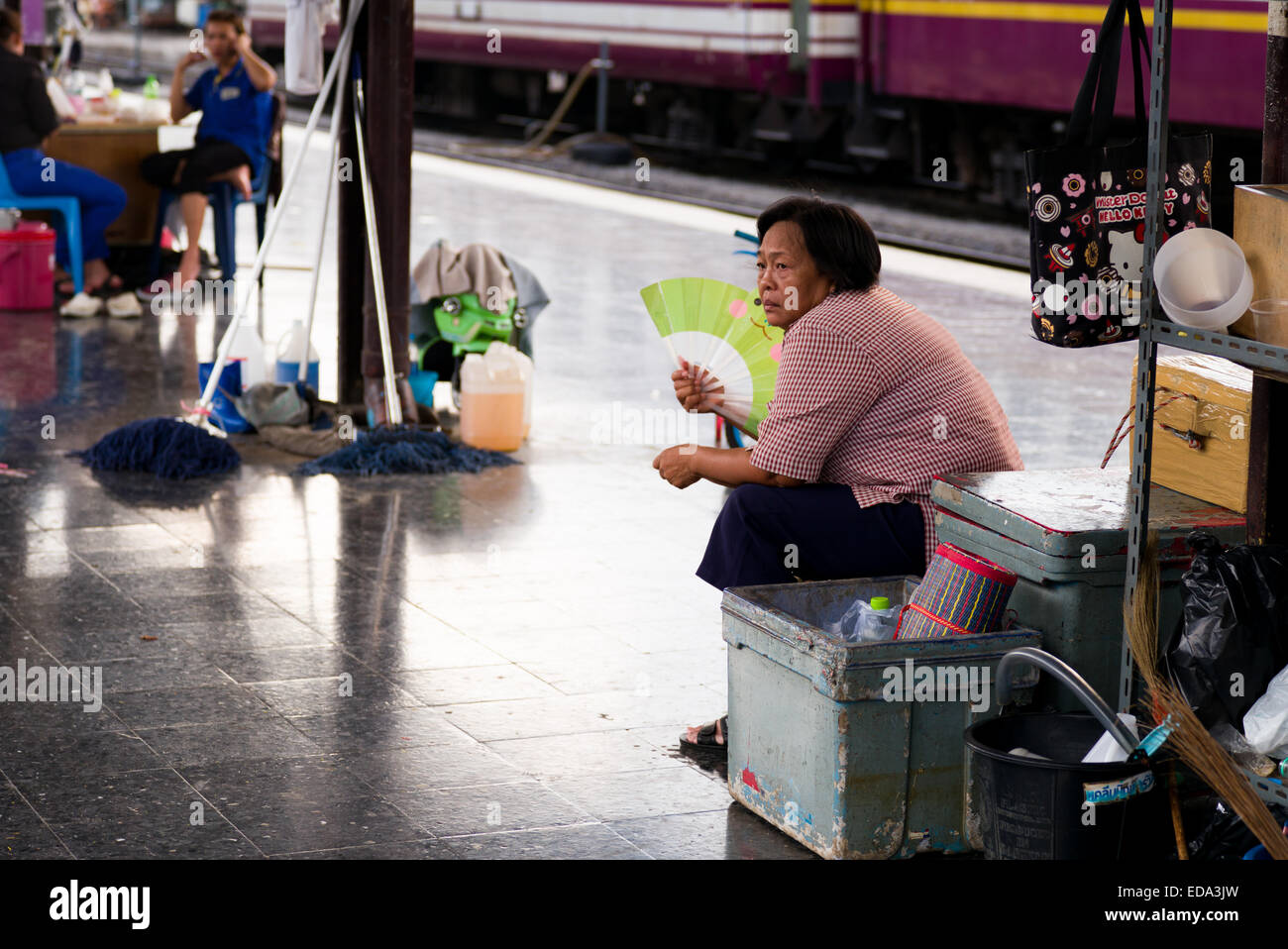 Hualamphong main train station, Bangkok, Thailand. Stock Photo