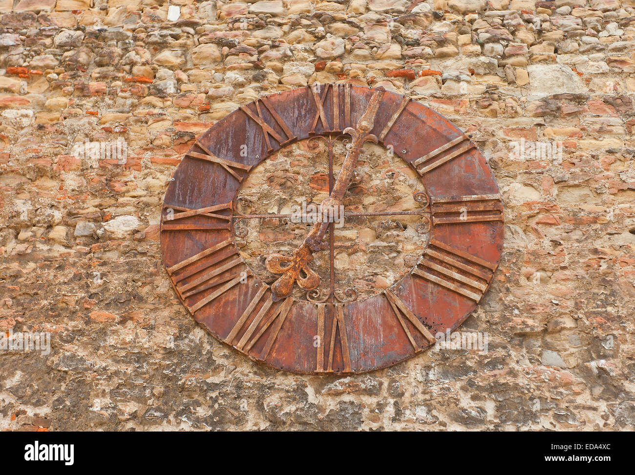 Old clock removed from Zagreb Cathedral after 1880 earthquake. Now located at Cathedral