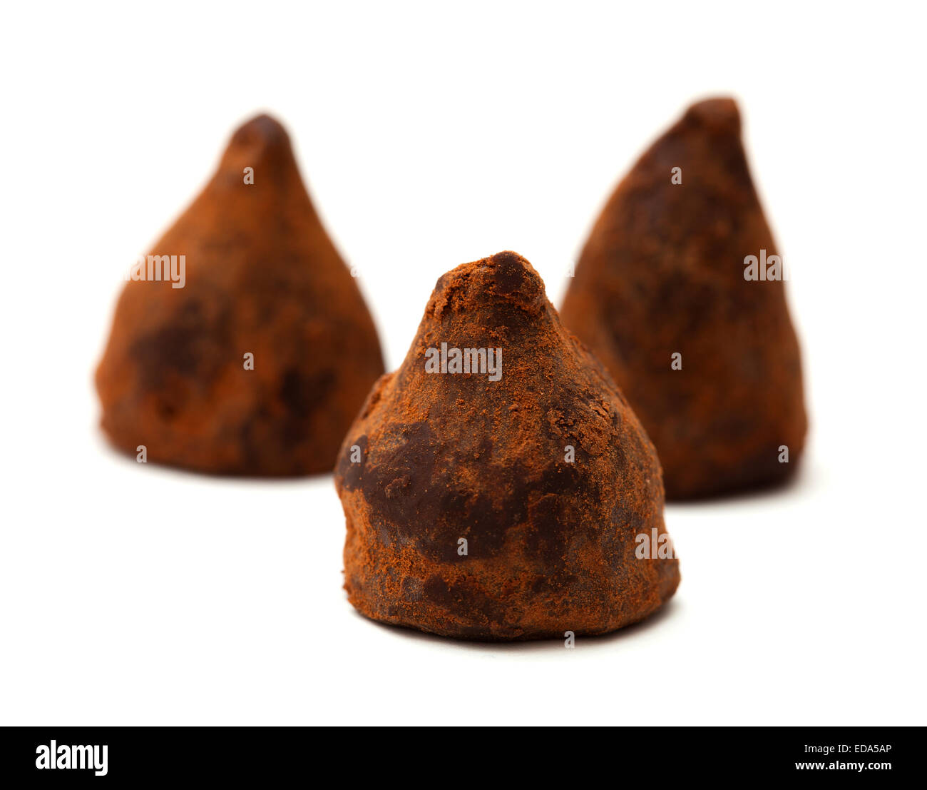 chocolate truffles isolated on white background Stock Photo - Alamy