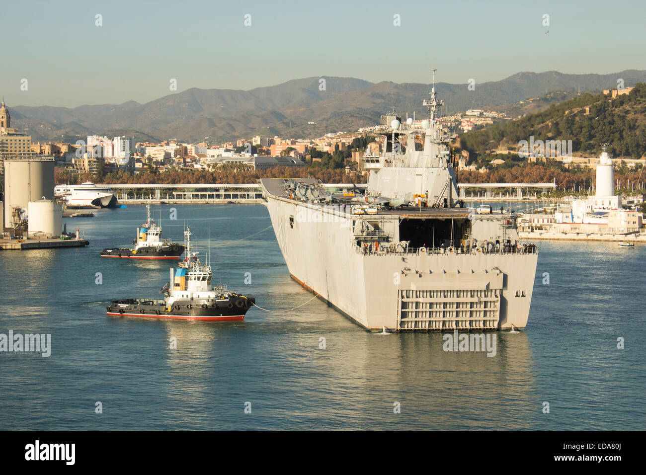 Juan Carlos I L61 multi-purpose amphibious assault ship aircraft carrier of the Spanish Navy Stock Photo