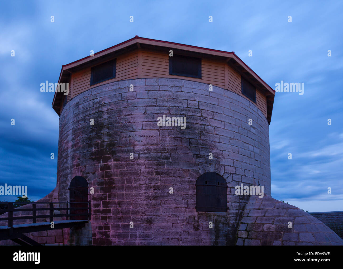 Murney Tower a National Historic Site of Canada in Kingston, Ontario, Canada. Stock Photo