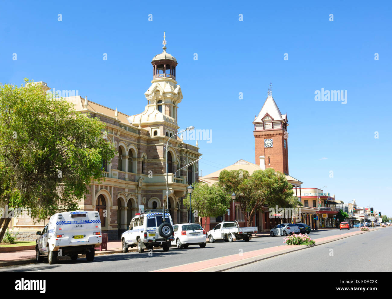 Town Hall and Post Office buildings, Argent Street, Broken Hill, New