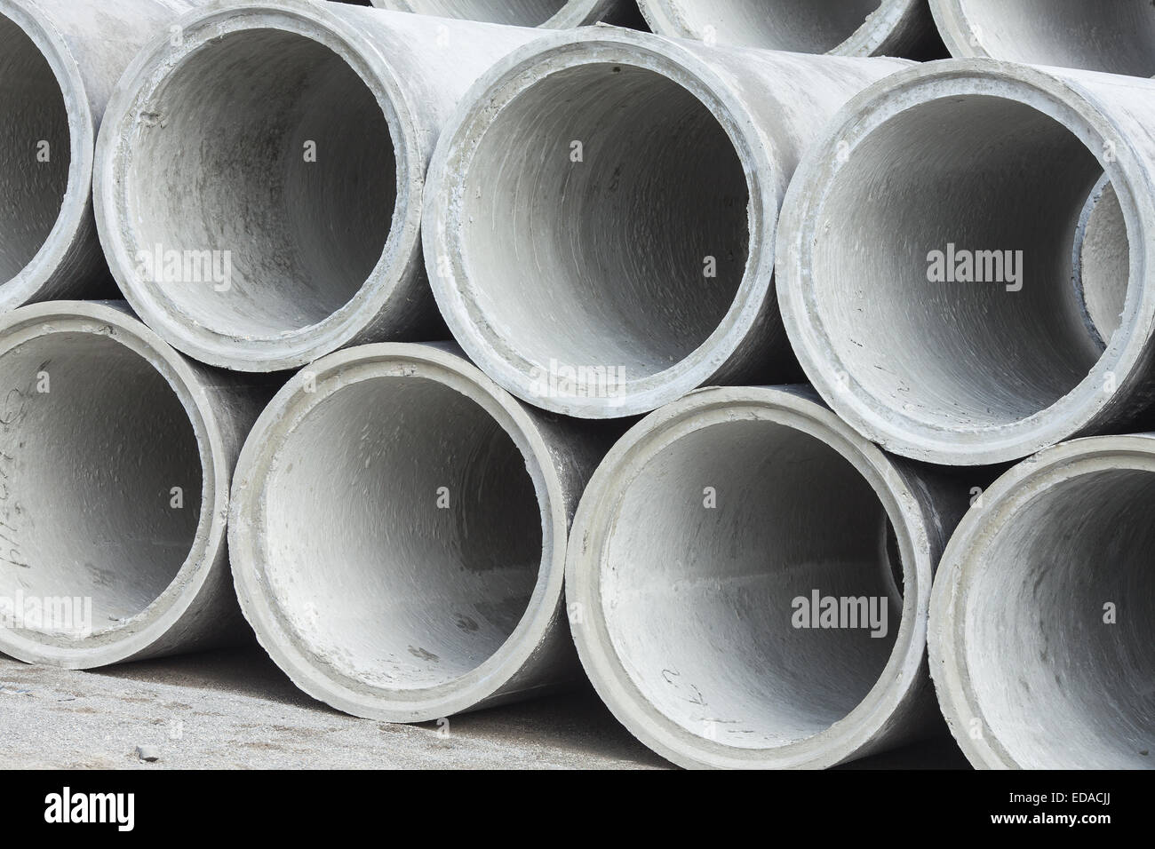 concrete pipe for use in construction, housing and heavy industry Stock