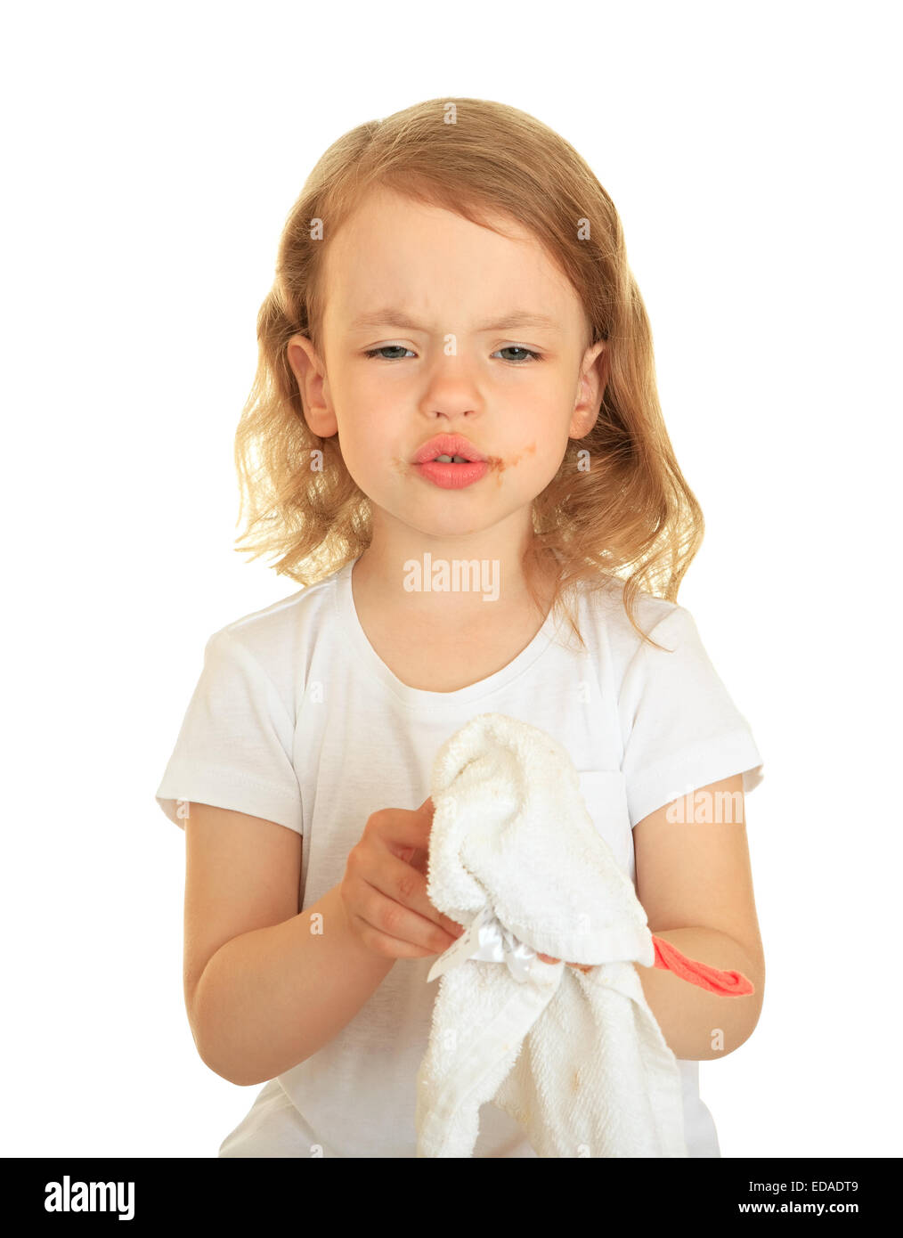 Upset Little Girl Stock Image Image Of Arms Girl Pink 41910301