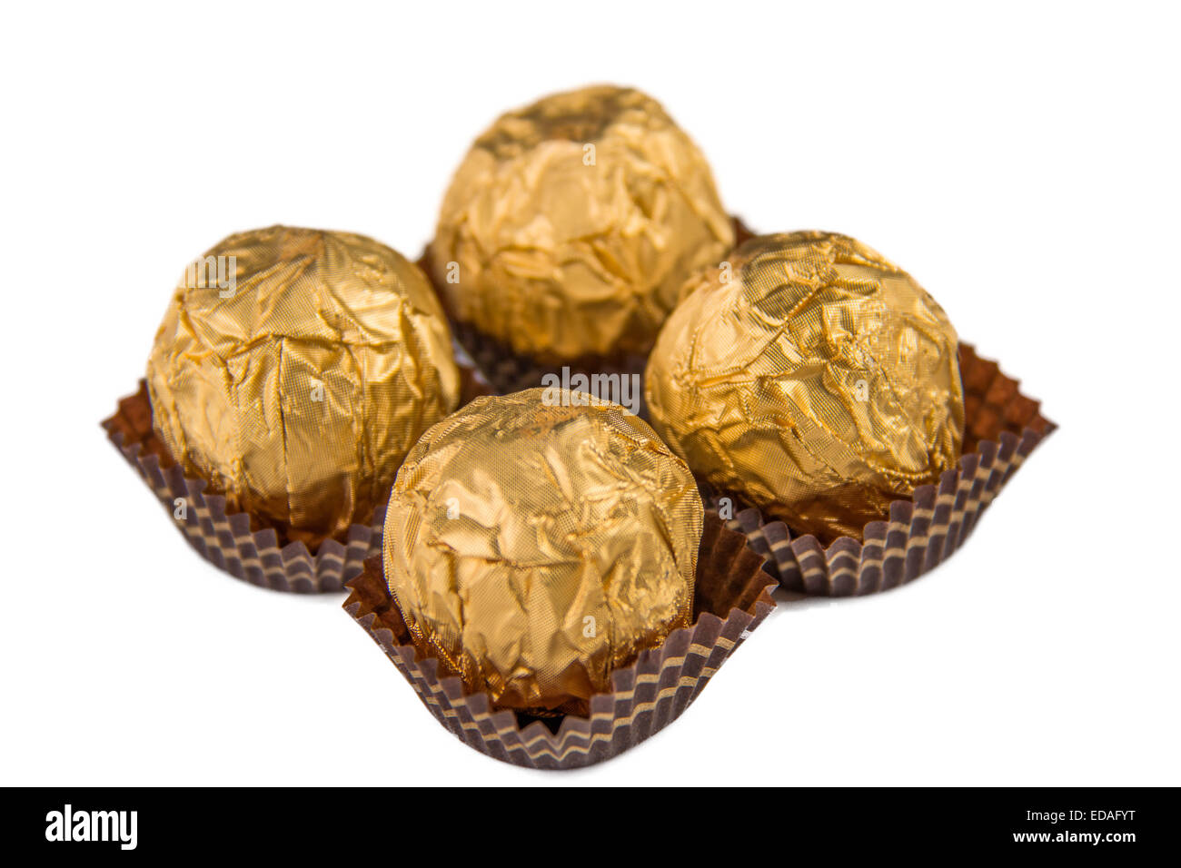 Almond chocolate ball isolated on white background Stock Photo Alamy