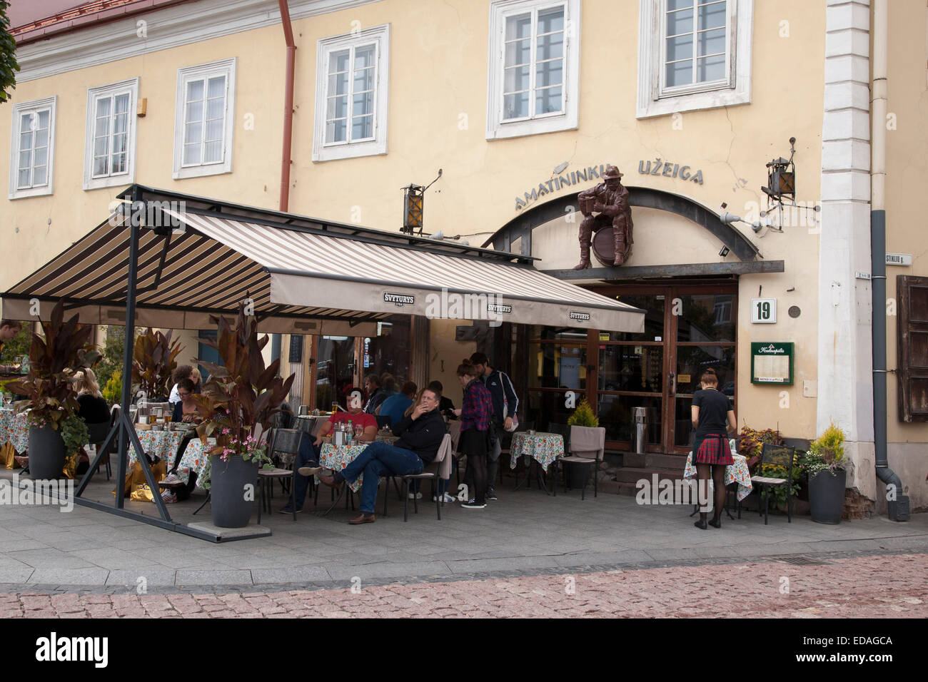Amatininku Uzeiga Bar and Cafe, Vilnius, Lithuania Stock Photo Alamy