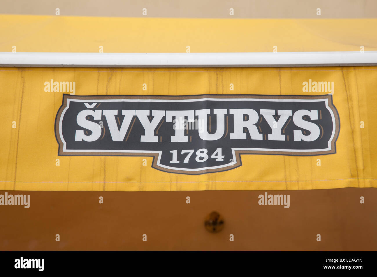 svyturys-beer-logo-vilnius-lithuania-stock-photo-alamy