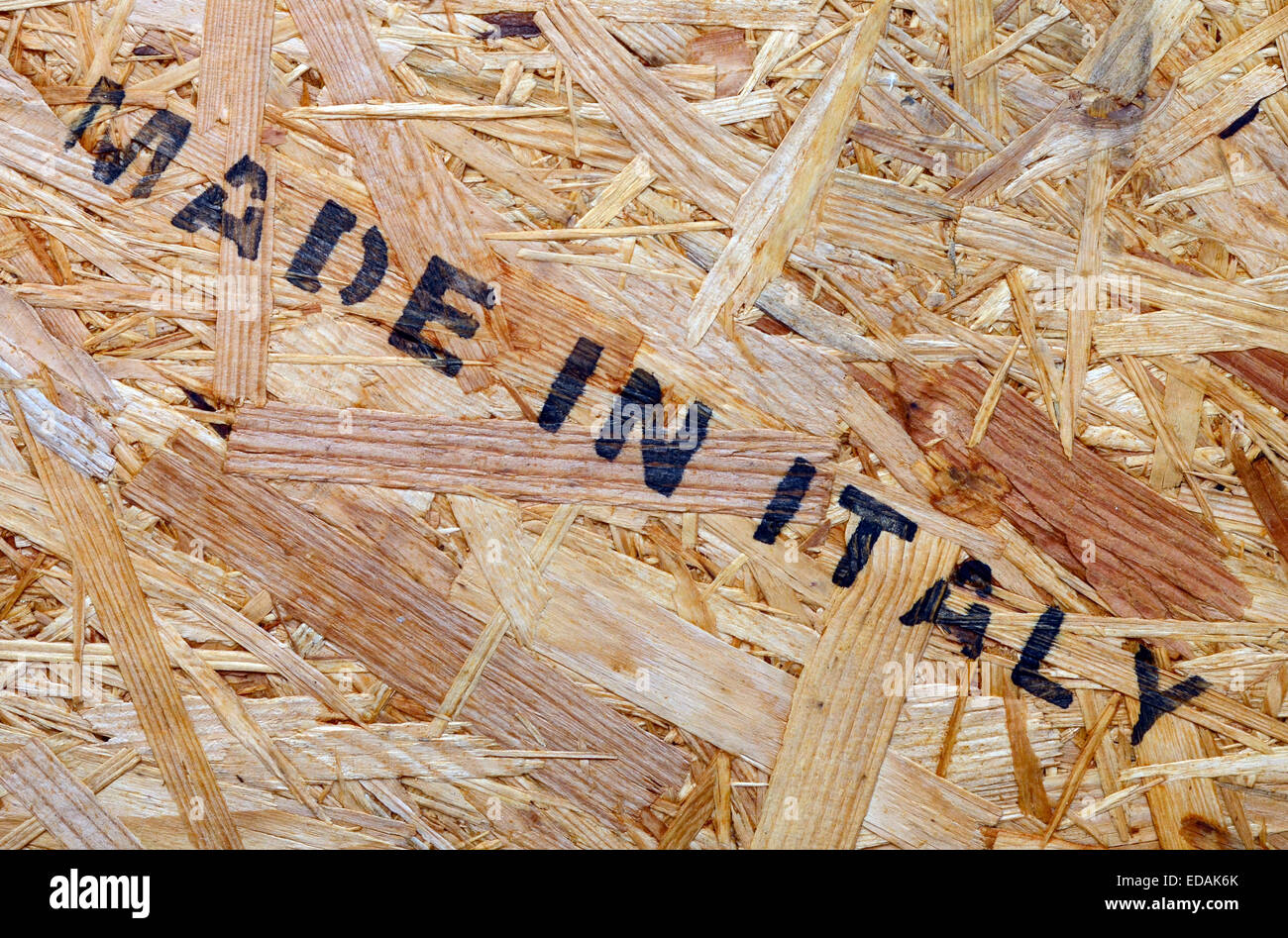 Packing Crate With 'Made In Italy' Stock Photo