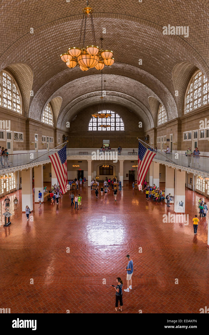 Ellis Island Museum Stock Photo