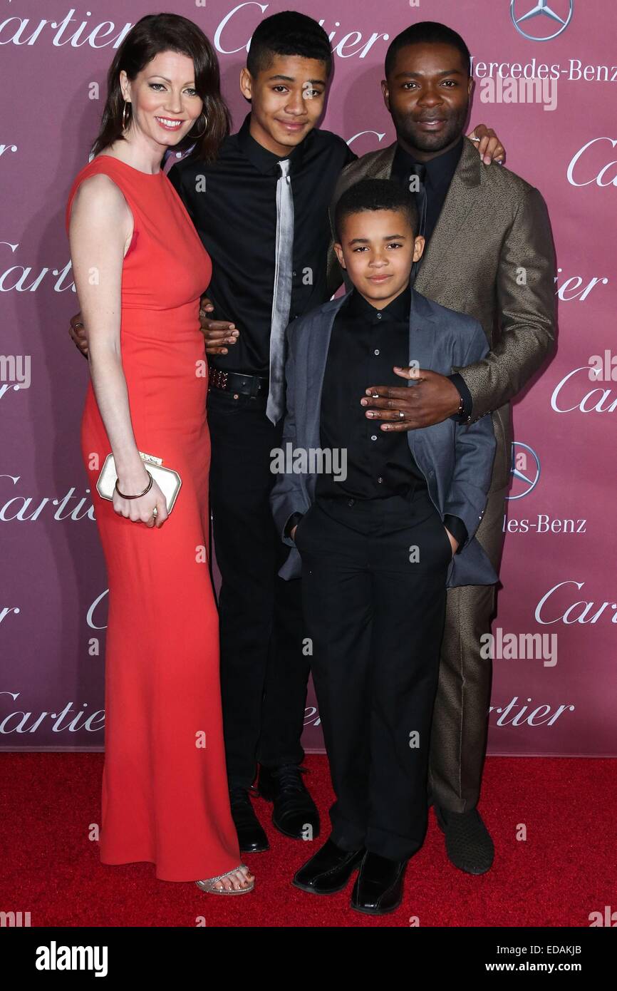 Palm Springs, CA. 3rd Jan, 2015. Jessica Oyelowo, Caleb Oyelowo, Asher