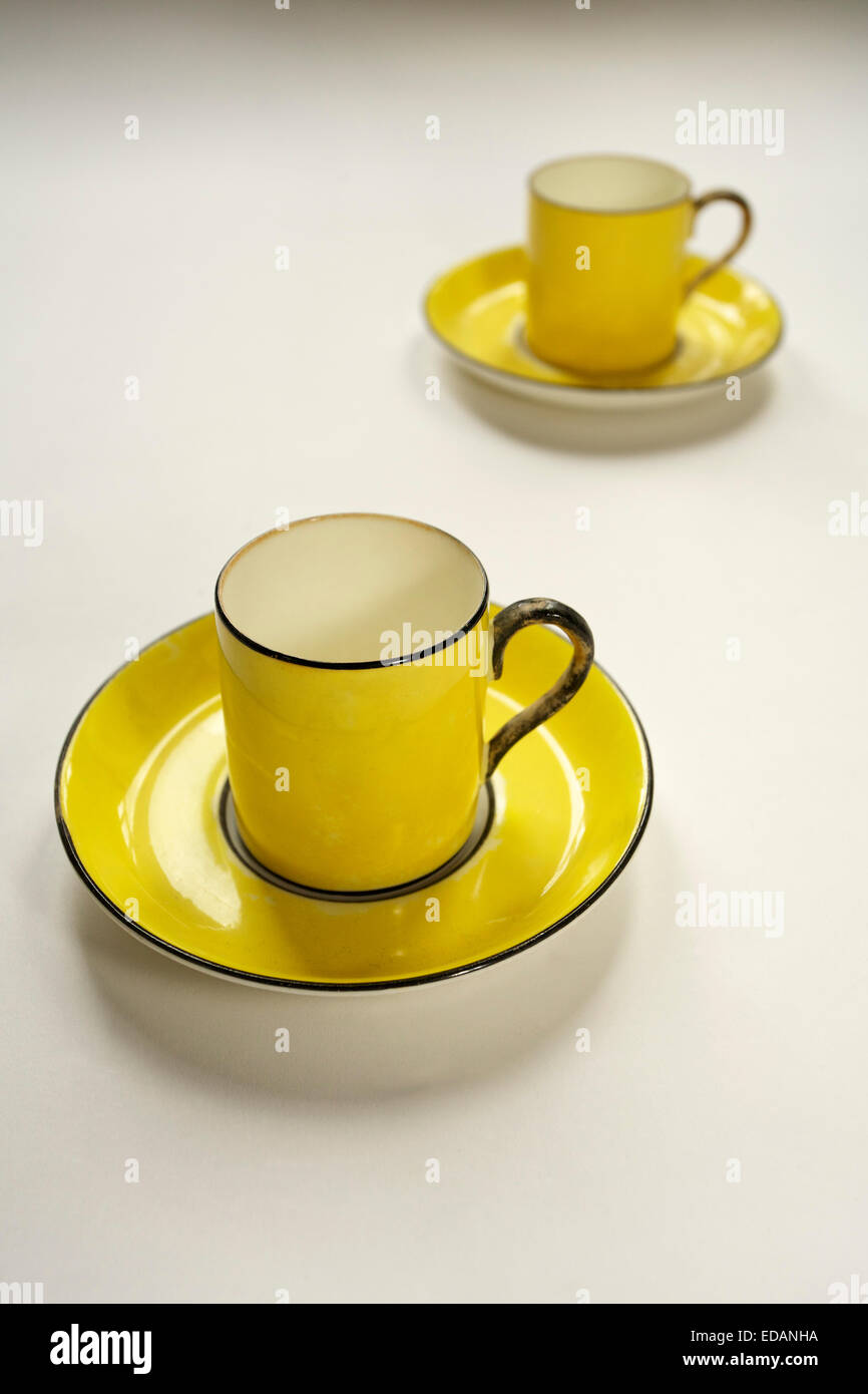 4oz coffee cup 4 Oz. Black Mini Espresso Mugs W/ Handle main image 0