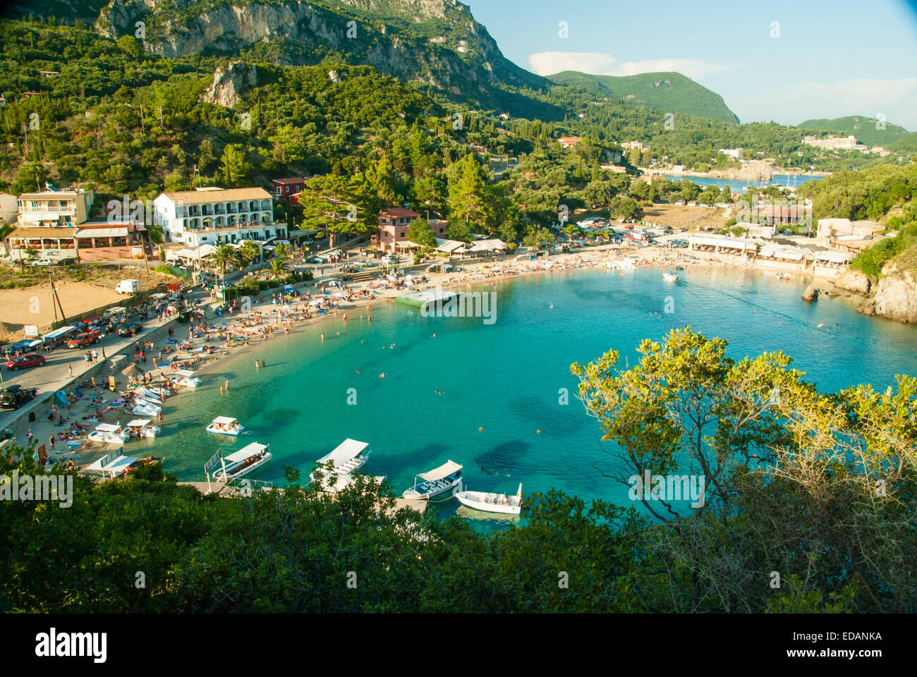 Paleokastritsa bay, Corfu Island, Greece Stock Photo