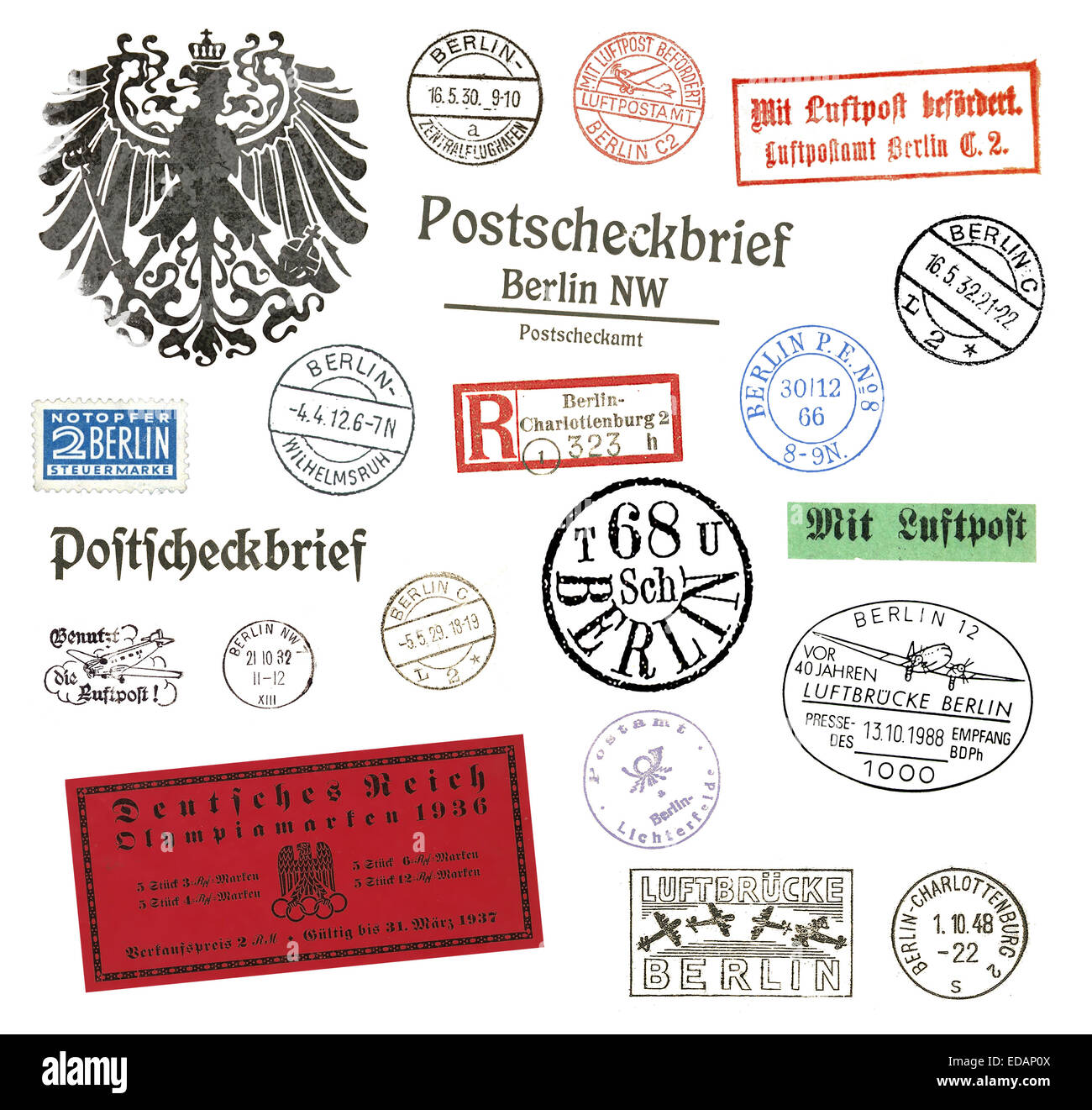 German Stamps Stock Photos & German Stamps Stock Images Alamy