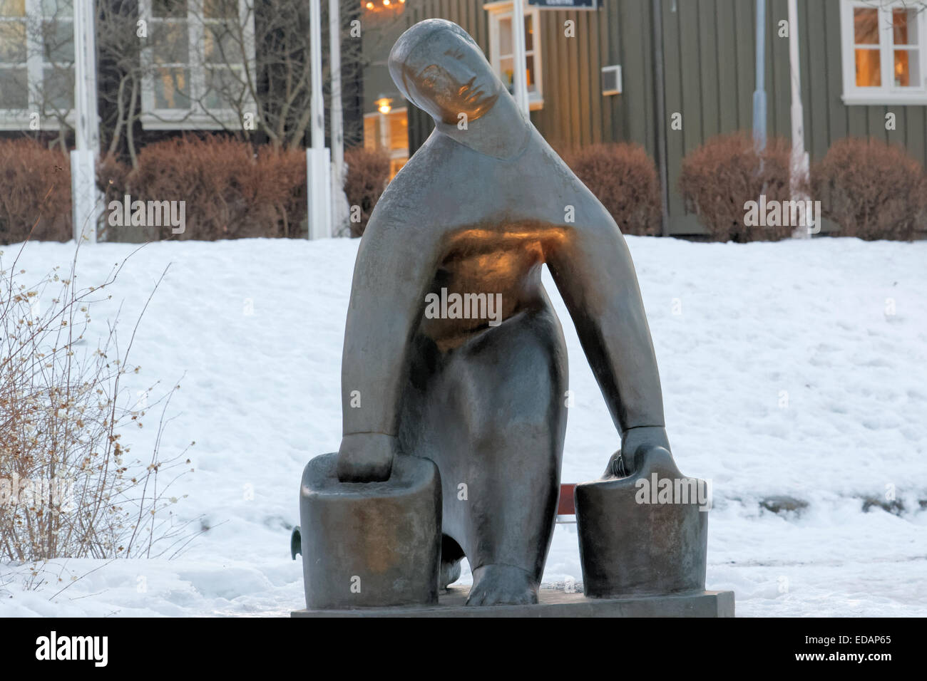 Modern sculpture in Reykjavik, the capital of Iceland Stock Photo Alamy