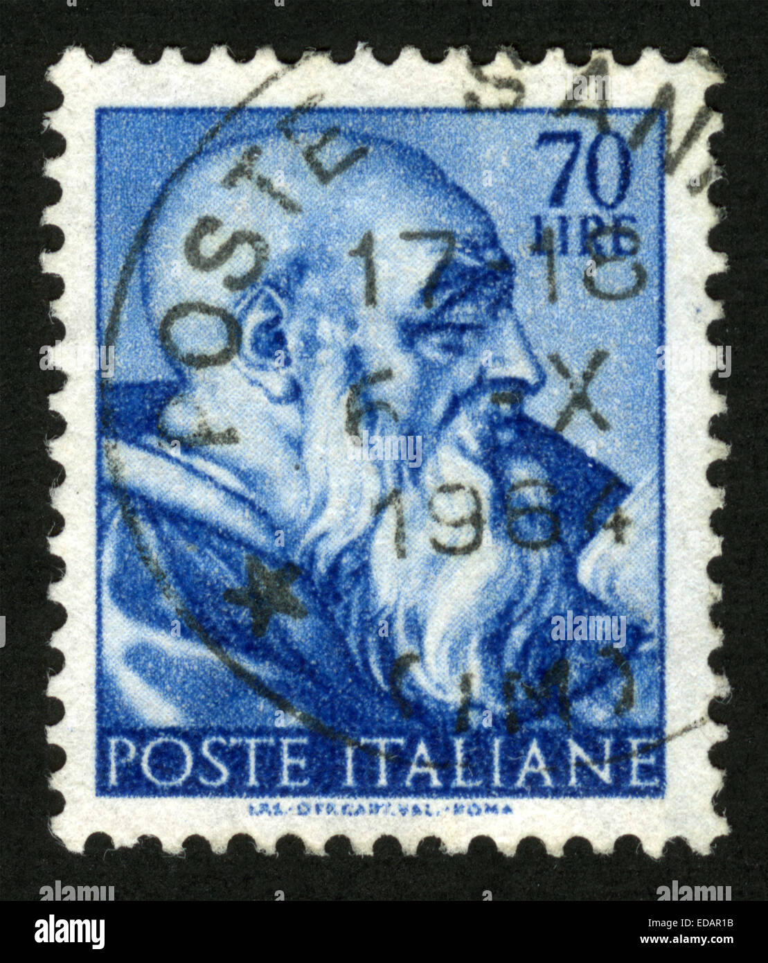 Italy Postage Stamp Stock Photo Alamy