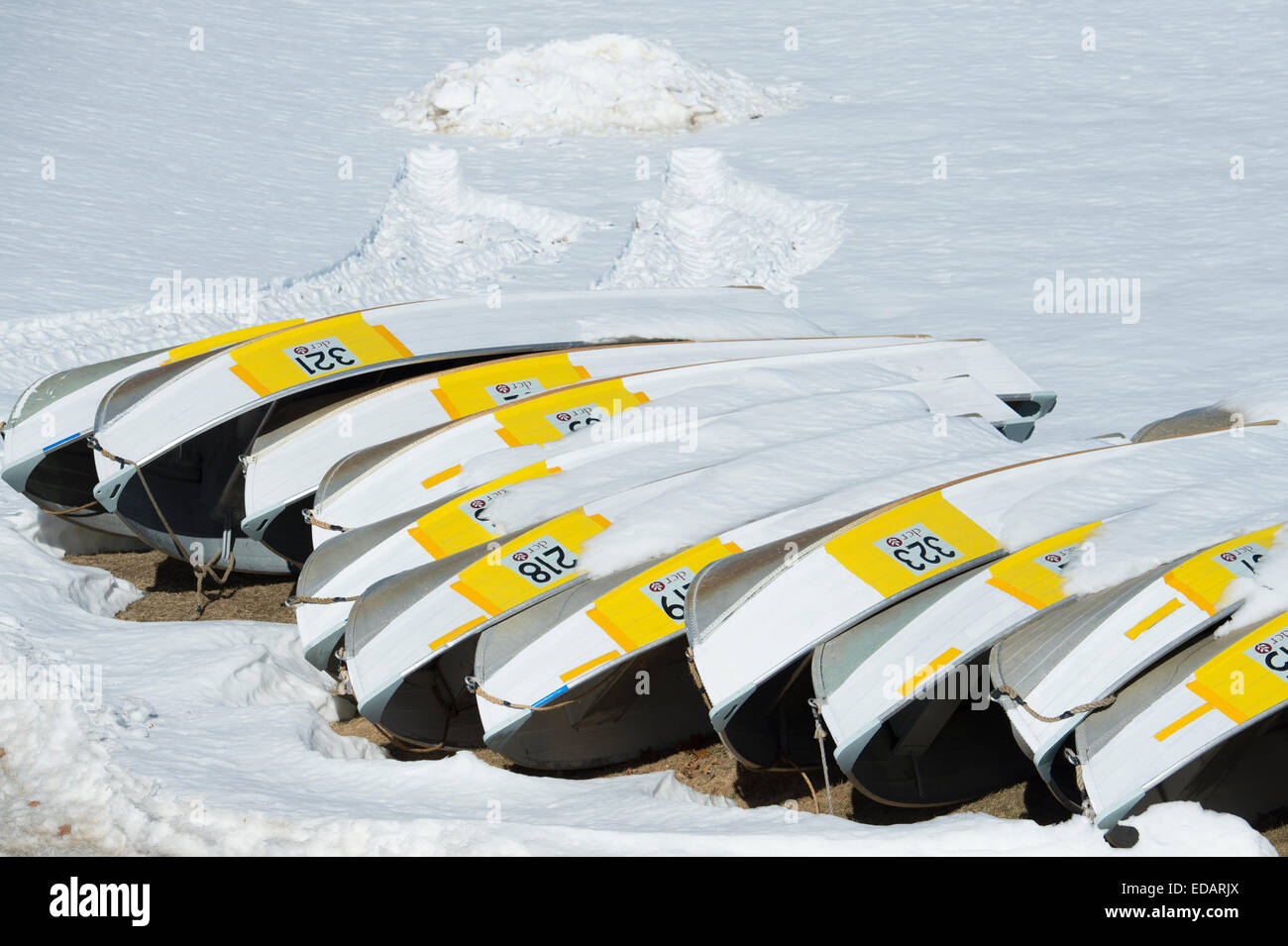 Quabbin Boats in Winter, Quabbin Reservoir Stock Photo Alamy