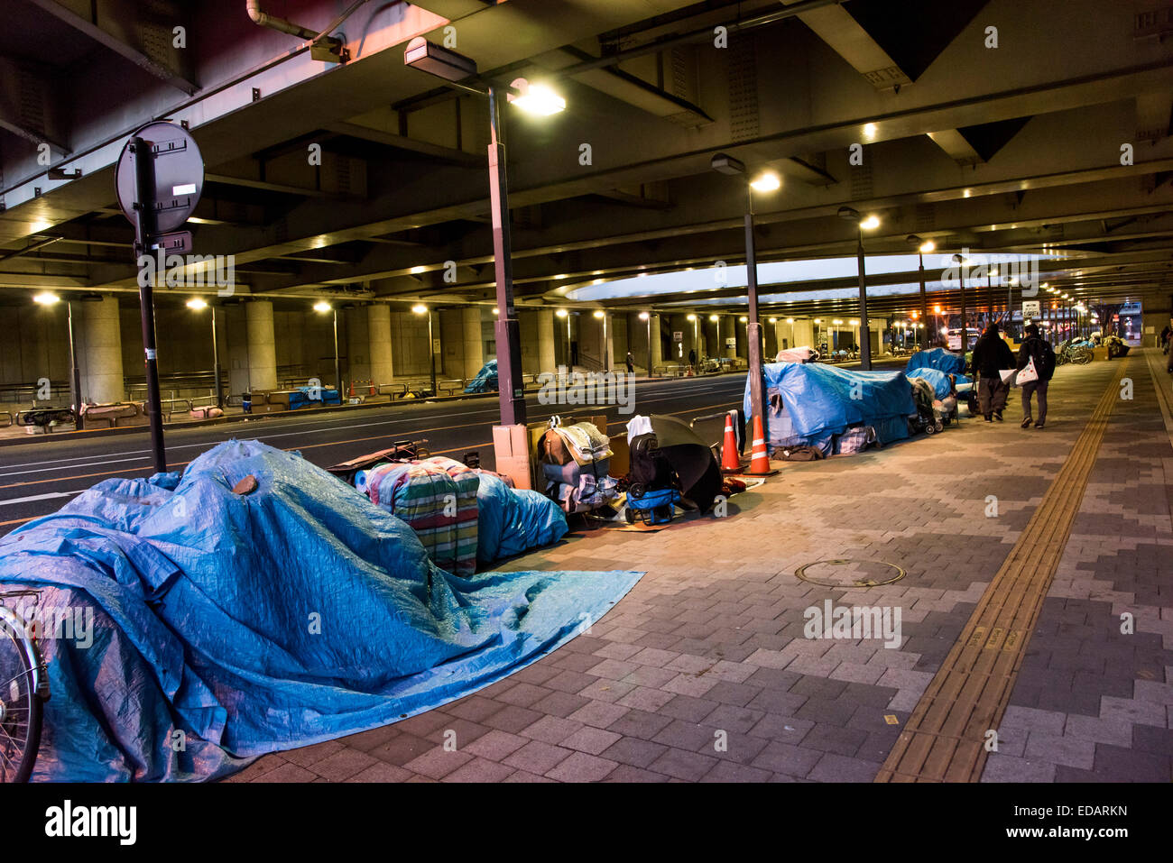 Houses of homeless people,ShinjukuKu,Tokyo,Japan Stock Photo Alamy