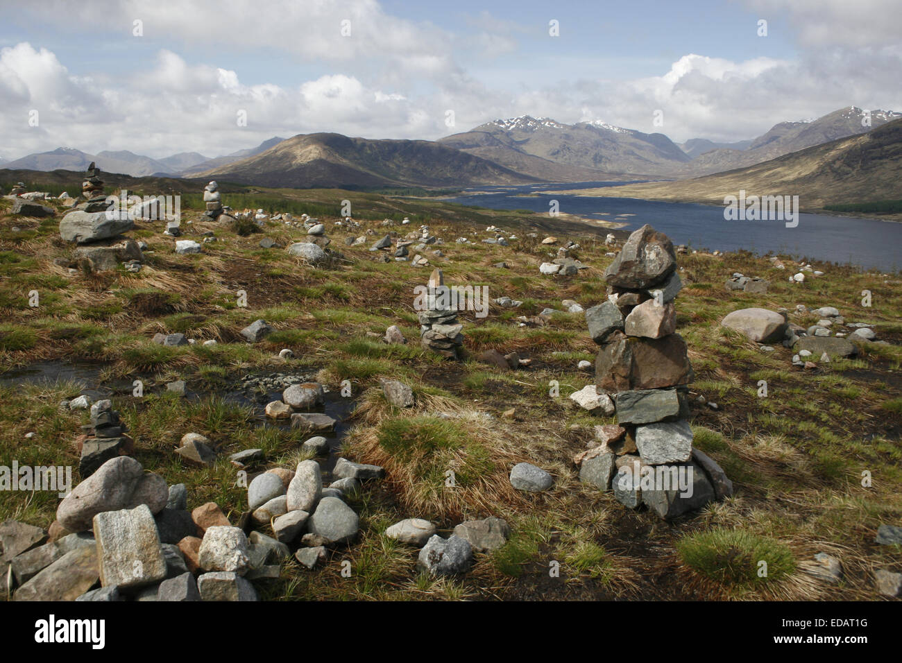 Glen Garry Scotland landscape Stock Photo