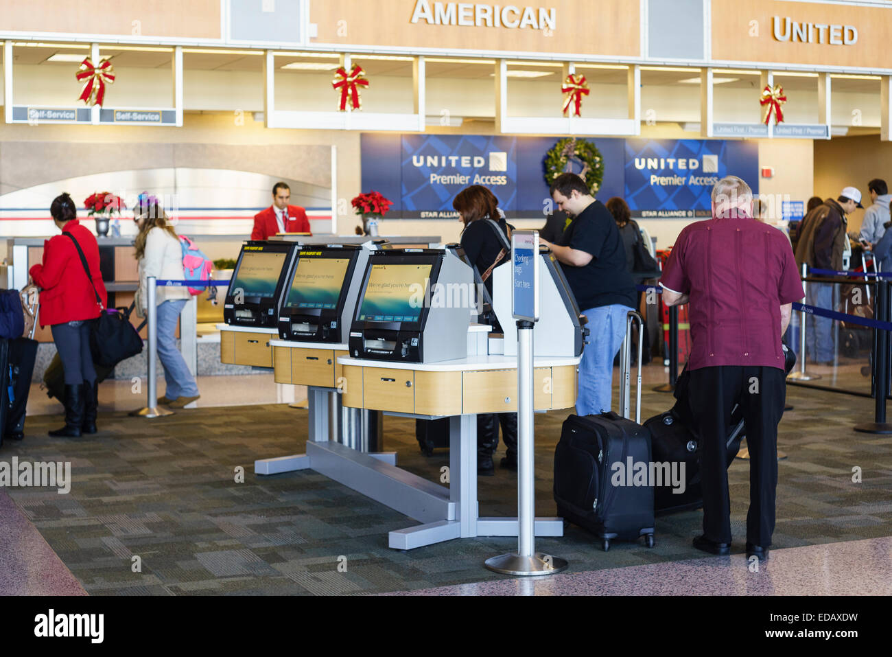American Airlines Check in at AustinBergstrom International Airpor