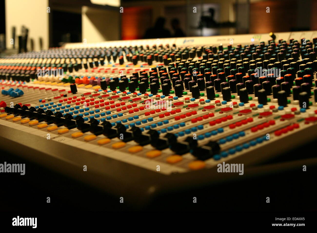 Audio mixing board Stock Photo Alamy