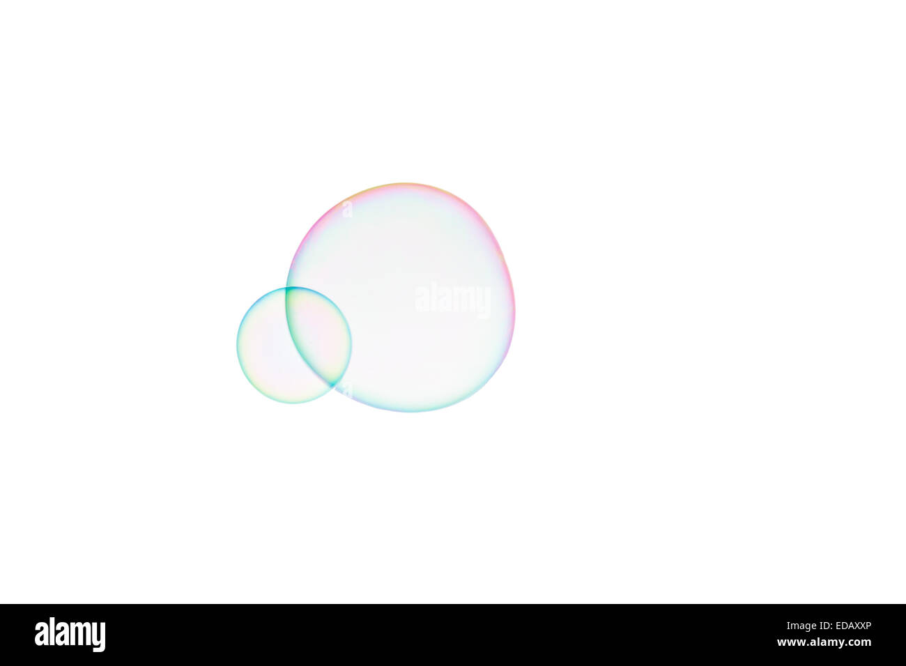 Group of soap bubbles on a white background Stock Photo - Alamy